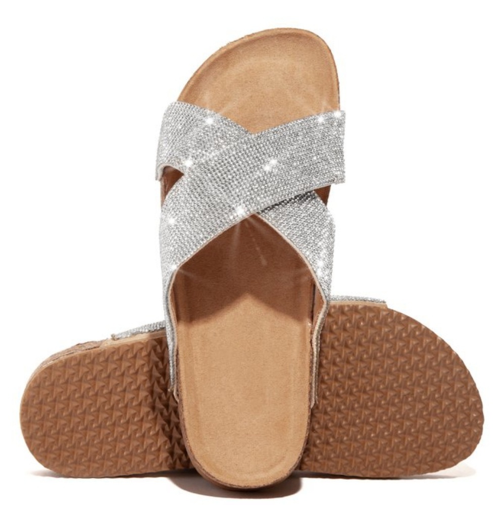 𝙇𝙖𝙨𝙩 𝙎𝙞𝙯 6 💎Silver Rhinestone Embellished